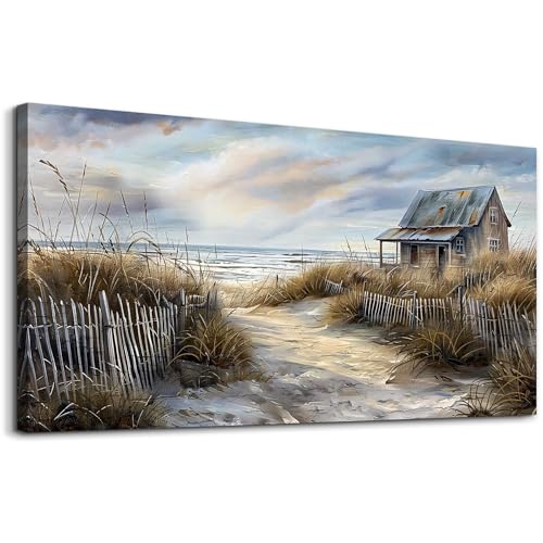PHAOHUAXM-Farmhouse-Wall-Art-For-Living-Room-Canvas-Wall-Decor-For-Bedroom-Office-Dining-Room-Decor-Boho-Printing-Paintings-Seaside-Landscape-Painting-Pictures-Ready-To-Hang-Home-Decor-20X40