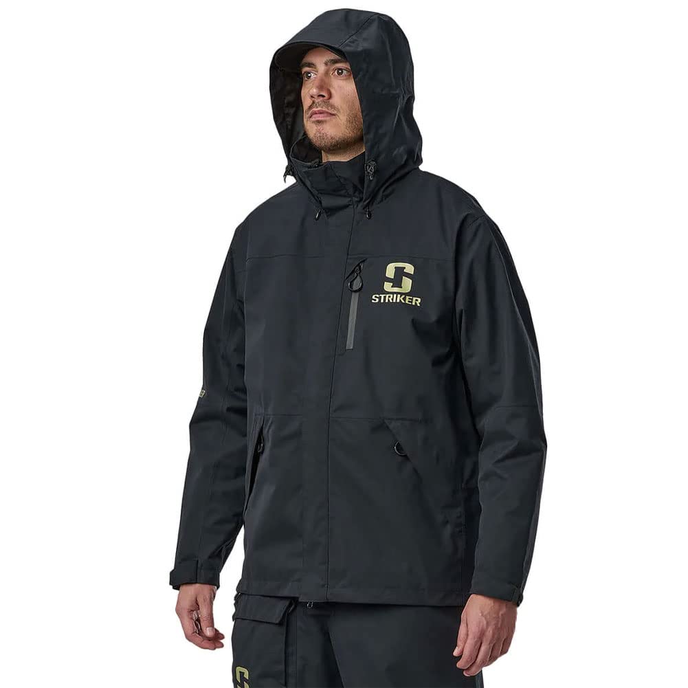 Striker Mens Vortex Durable Breathable Waterproof Outdoor Fishing Rain Jacket with Adjustable Hood & Reflective Elements product thumbnail 3