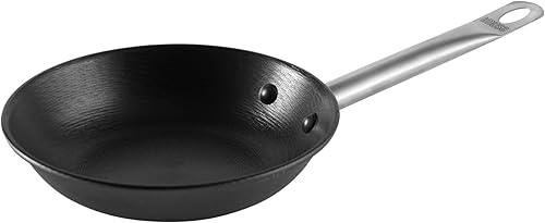 IMUSA USA S - Sartén antiadherente pre-sazonada de hierro fundido ligero con mango de acero inoxidable de 11 pulgadas color negro IMUSA USA S - Sartén antiadherente pre-sazonada de hierro fundido ligero con mango de acero inoxidable de 11 pulgadas color negro
