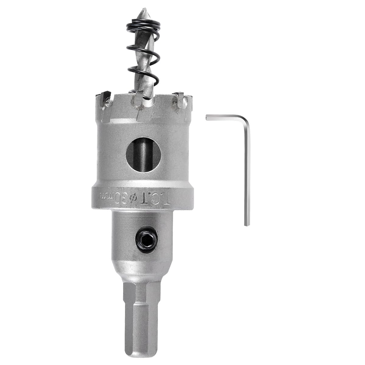 KATUR 30mm Tungsten Carbide Tipped Teeth Hole Cutter, TCT Drill Bit Hole Saw Set for Stainless Steel, Sheet, Metal (30mm)