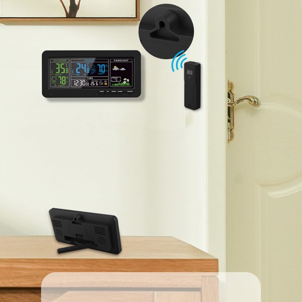 Weather Clock LED Electronic Alarm Multi-Function Indoor Thermometer