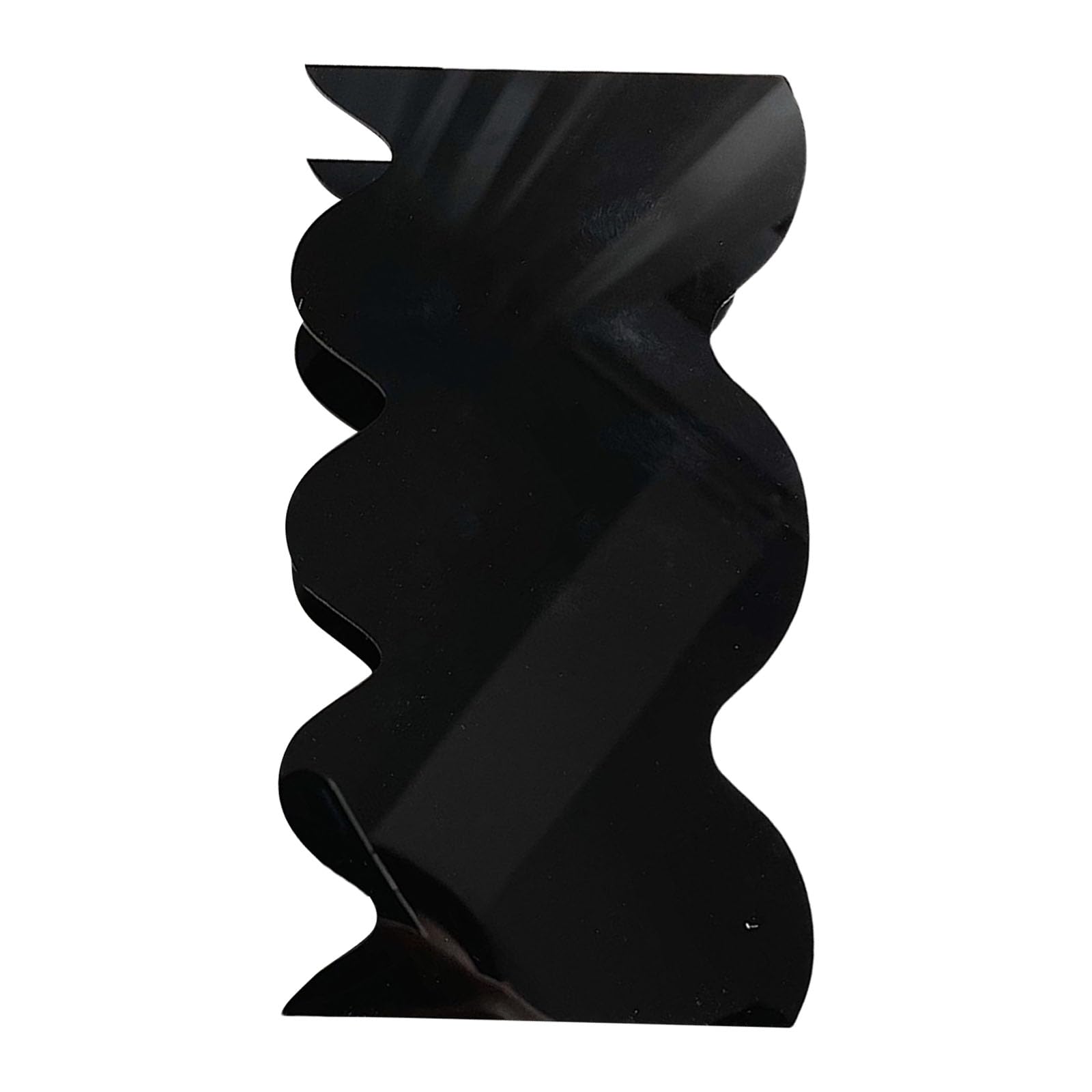 Clear Acrylic Flower Vases with Waves Shape Multipurpose Hydroponic Plant Container Home Decoration for Plant Enthusiasts Clear Minimalists Vases