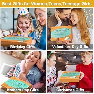 Womens & Teens Wife Birthday Gift Ideas,Skin Care Set,Professional Hydrate Glow Repair Anti-Aging Rice Water Facial Skin Care Routine Kit,Skincare Gift Set for Teenage Girl Womens Gifts for Christmas Womens Teens Wife Birthday Gift IdeasSkin Care SetProfessional Hydrate Glow Repair Anti Aging Rice Water Facial Skin Care Routine KitSkincare Gift Set for Teenage Girl Womens Gifts for Christmas