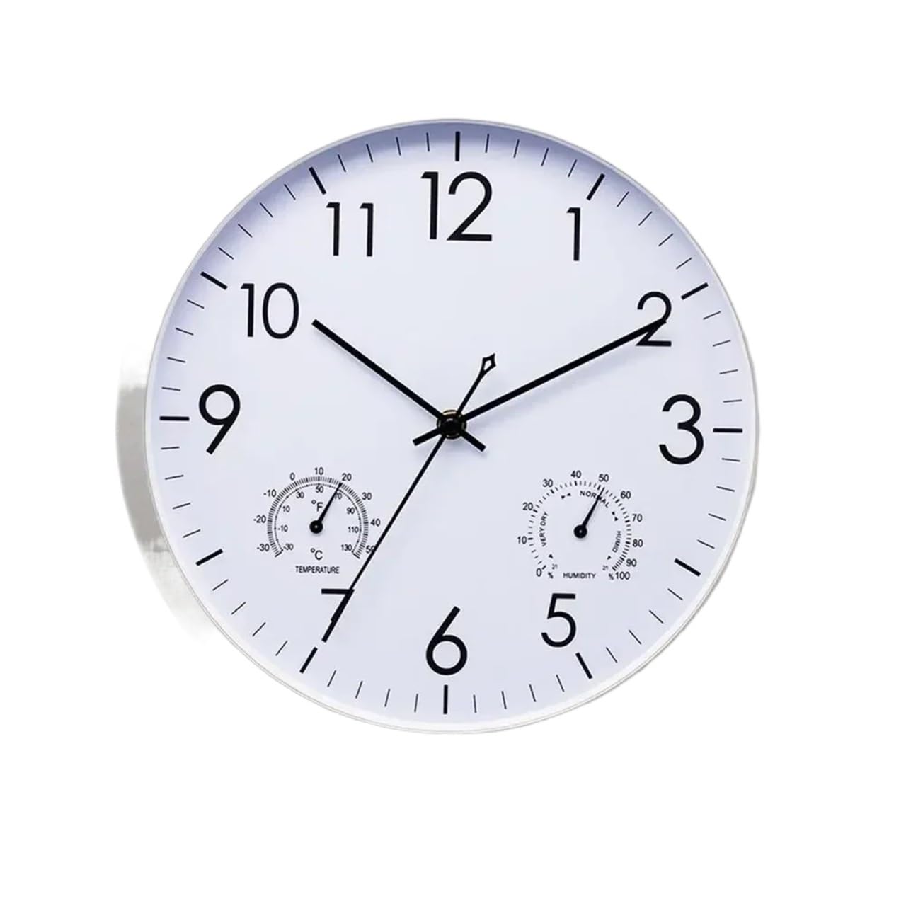 ZHSOAO Waterproof Clocks 12inch Outdoor Clock for Patio, Pool, Garden