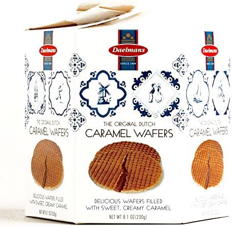 Daelmans Dutch Caramel Wafers Box 8.1 oz each (1 Item Per Order)