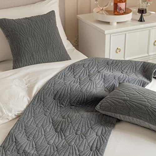 Oiakus Geometric Pattern Bed Flag, Solid Color Bed Scarf, Modern Bed Runner And 3 Pillowcase Bed Cover Scarf Protection Home Bedspread Decoration Bed Towel For Single,Queen,King #TOP2