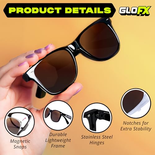 GloFX Snaps: Magnetic Sunglasses – Interchangeable Lenses for Light Sensitivity, Driving, & Everyday Use – 100% UV Protection4