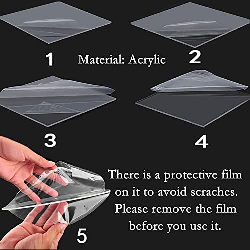 4 STÜCKE Acryl-Display-Riser stehen durchsichtige Acryl-Riser, Vitrinenregal für Schmuck, Figuren, Buffets, Spielzeug, Parfüm und Cupcakes
