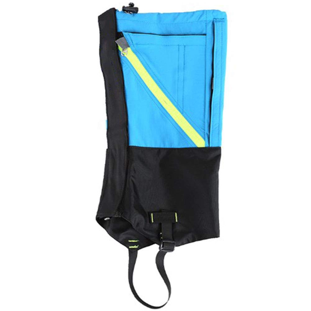 Guêtres Jambe imperméable à l'eau Botte de Neige guêtres Anti-déchirure Tissu Oxford pour la randonnée pédestre en Plein air de la Chasse, Noir
