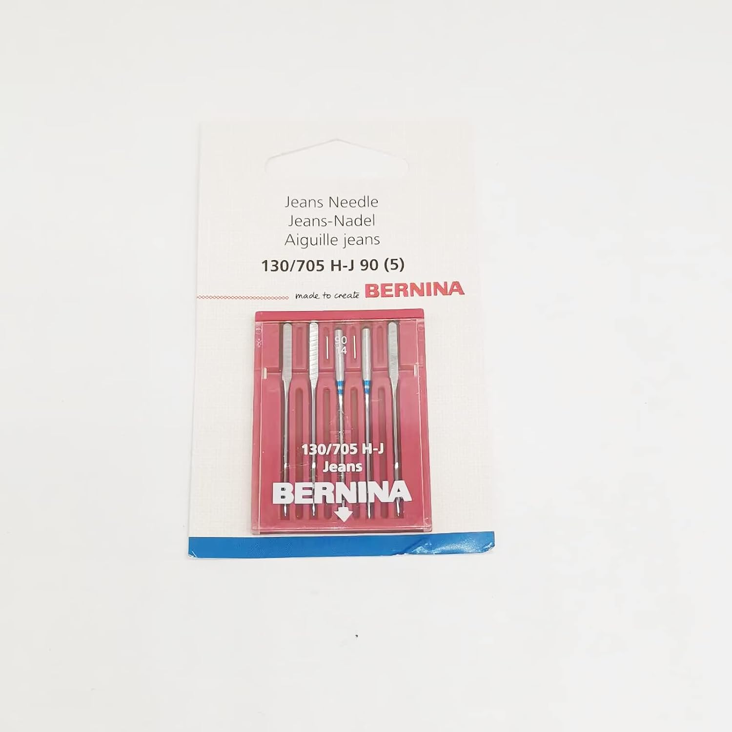YICBOR Pack of 5pcs Jeans Needles 130/705 H for Bernina Sewing Machines (130/705 H-J 90)