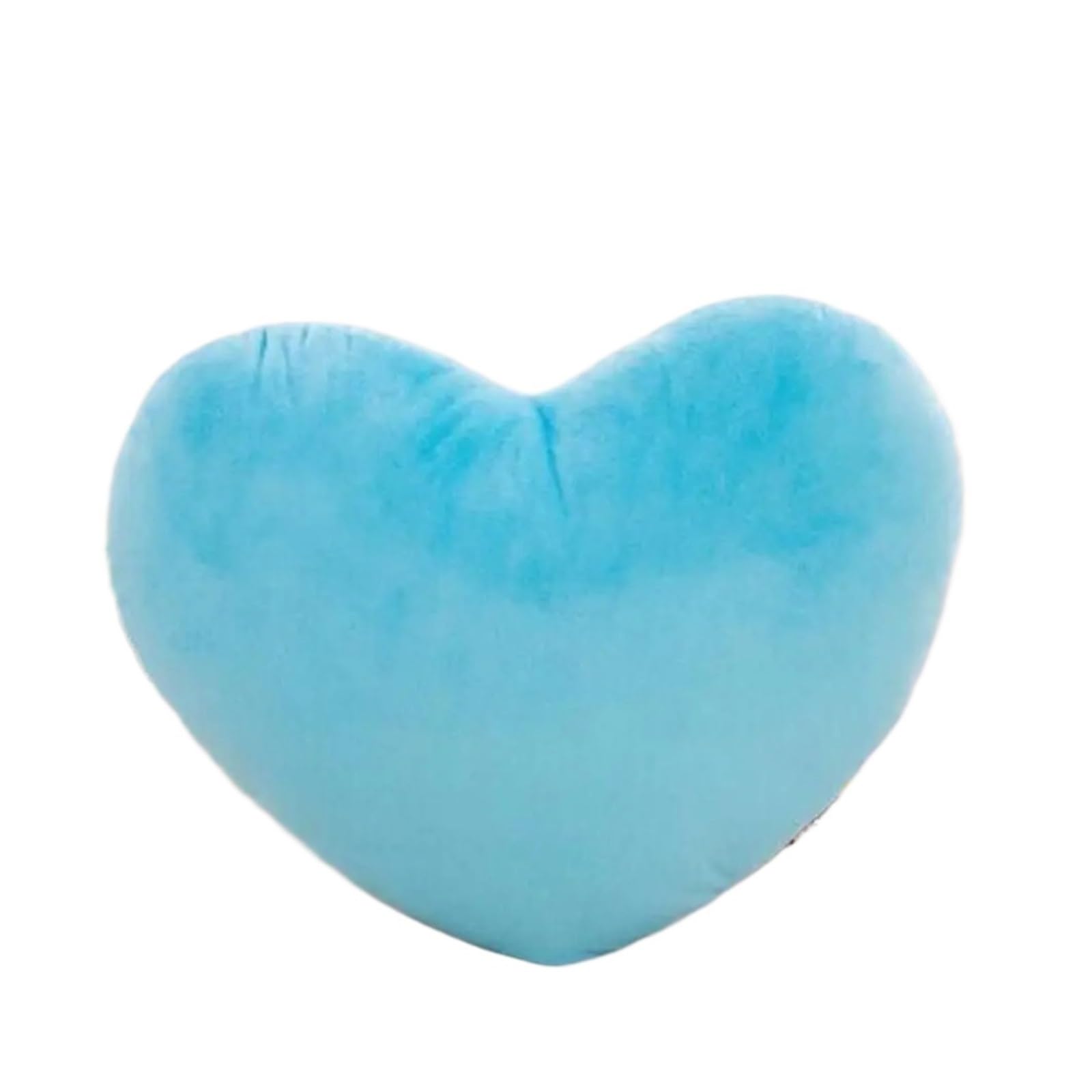 XIEHYA 1 Pcs Cotton Soft Pillow Comfortable Heart Plush, Red Color Pink Stuffed Shape Home Decorative For Home(Blue)