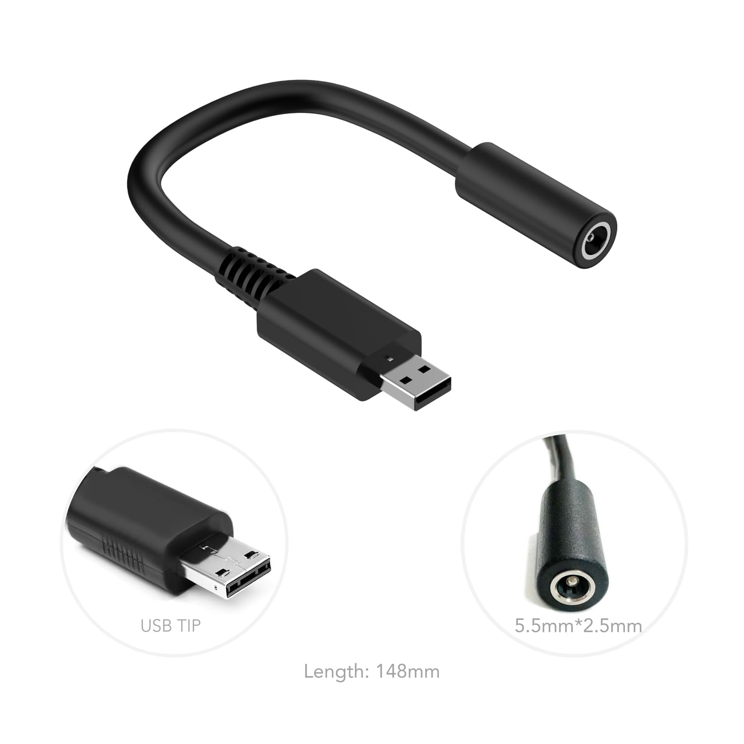 SlimQ Kit Connettore Adattatore di Alimentazione DC 330W per Laptop 𝗖𝗹𝗲𝘃𝗼 MSI, Punta USB e Connettore DC a 4 Fori