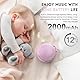 White Noise Machine Baby, Einschlafhilfe Babys mit 2000mAh Akku,Portable Sound Machine for Adults 21 beruhigende Klänge Weißes Rauschen Soundmaschine für kinderwagenschaukler (Rosa)