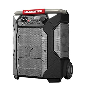 Monster Rockin’ Roller 270 Indoor/Outdoor Portable Bluetooth Speaker | up to 200W of 270 Degree Sound & up to 100 Hours of Playtime