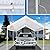 TGEHAP 12'x20' Carport Replacement Canopy Cover for Tent Car Garage Shelter Top Tarp Cover with Ball Bungees (Only Only Top Cover, Frame is not Included)