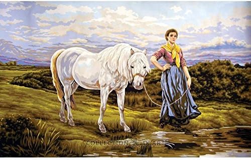 Needlepoint printed canvas