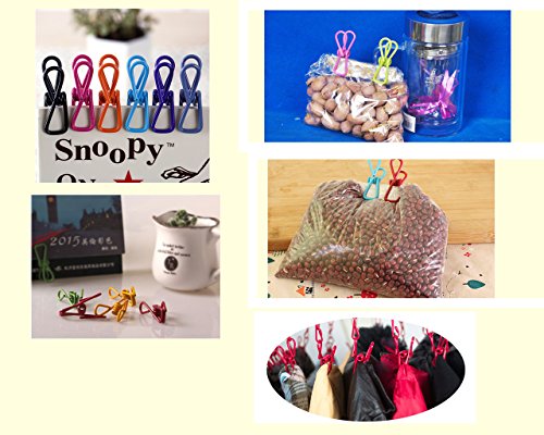 Yansanido 015053 30 Pcs 2 Inch 10 Different Random Colors Chip Clips, Pvc Coating High Elasticity Strength Clothes Pins thumb #6