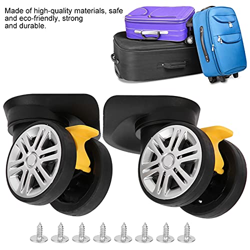 RiToEasysports Pack of 2 Universal Luggage Suitcase Wheels Replacement with Brake for Suitcase Accessory2