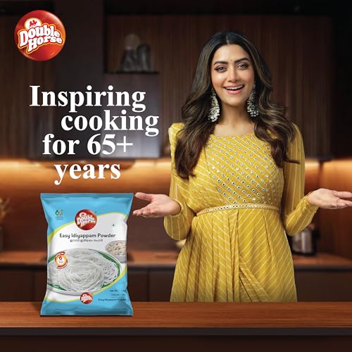 Image of Double Horse Easy Idiyappam Powder 1Kg | Rice Flour | Export Quality |Hot Water Not Required | 6 minutes magic| Noolappam| Nool Puttu | Soft