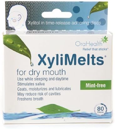 XyliMelts Discs for Dry Mouth, Mint Free 80 ea (Pack of 2)