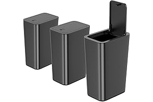 N. NETDOT Press-Type Trash Can 3-Pack