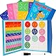 Lukinuo Bruchrechnen Material Magnetisch Magnetisches Buch Bruchteil Puzzle für Kinder Bruchrechnen Montessori-Material Mehrfarbiges Bruchrechnen Lernen Bruchrechnen für Mathematik Lernmittel