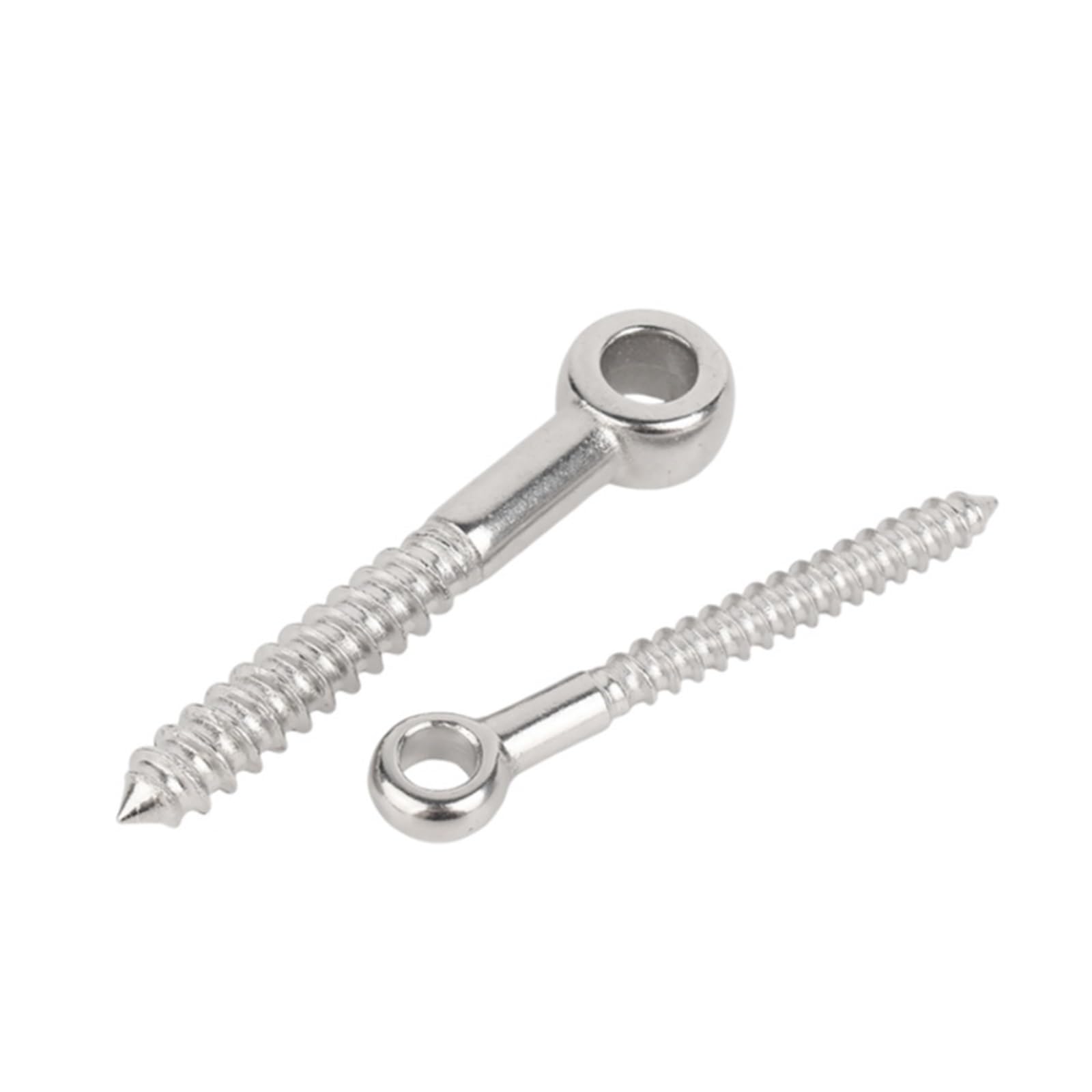 Pernos de Ojo de Acero CáNcamos Tornillos de ojo pez acero inoxidable 316 con orificio, autorroscantes for madera, pernos ojal, M4, M5, M6, M8, M10(M8x80mm-2pcs)