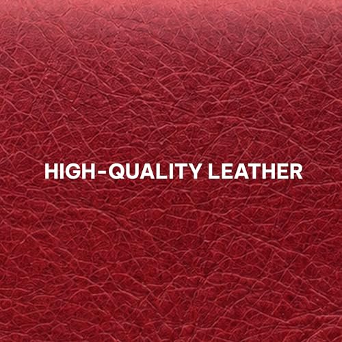 Image of STRUTT Crushed Finish Genuine Leather Batua Wallet for Men & Women | Handcrafted Wine Red Leather Cash & Card Holder | Snap Button Closure | Compact Ethnic Money Pouch