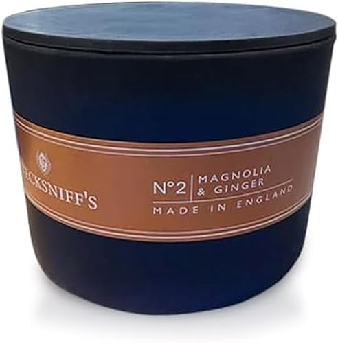 Miniatura 25 de Pecksniffs - Vela perfumada clásica blanca con 1 mecha, pomelo y cítrico, velas de lujo elegantes de vidrio - 6.49 onzas