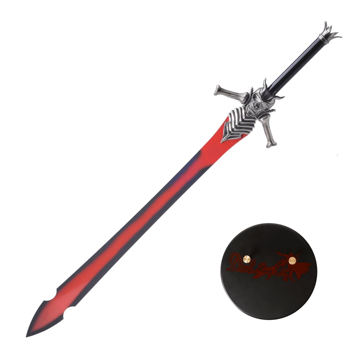 Sword Valley Rebellion/Rebellious Blade - Premium Fantasy-Themed Display Sword - Stainless Steel Blade, Zinc Alloy Guard, 136.5cm/53.74" Length, Hand Forged with Exquisite Detail (with Hanging Board)