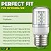 Light Bulb Replacement For Frigidaire FFSS2315TE4 FFSS2315TS3 FFSS2325TE0 FFSS2315TP0 FFSS2315TP1 FFSS2315TP2 FFSS2315TP3 FFSS2315TP4 FFSS2315TS0 FFSS2315TS5 FFSS2315TS1 FFSS2315TS2 Refrigerator