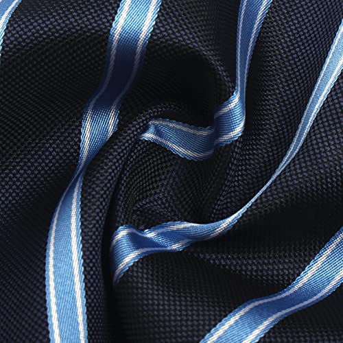 Image of Striped Plaid Polka Dot Mens Tie Formal Necktie Pocket Squares Ties Clips Cufflinks Classic for Men Set