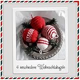  Strickanleitung Weihnachtskugeln: Auch für Anfänger geeignet- 4 verschiedene Kugeln