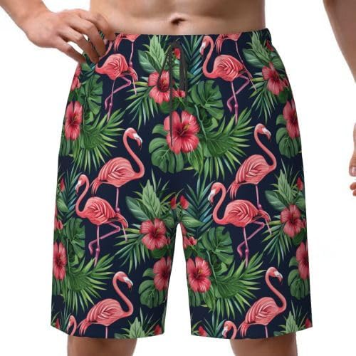Mens Swim Trunks Quick Dry Board Shorts Beach Bathing Suit with Pockets S-3XL