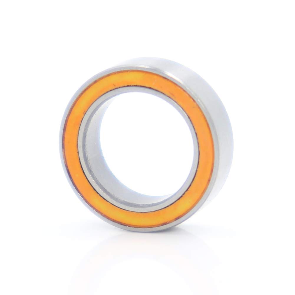 MR128-2RS Ball Bearing 8x12x3.5mm Compatible with Traxxas 7020 RC Vehicles,8x12mm ABEC-3 Orange Rubber Sealed Ball Bearings (Pick of 10pcs)