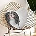 JOCHUAN Drôle Coussins Dessin Chien Cavalier King Charles Spaniel Mignon Décor Oreillers 13,78 X 13,78 Pouces en Forme de Coeur Coussin Cadeau pour Amis/Enfants/Fille/Saint Valentin