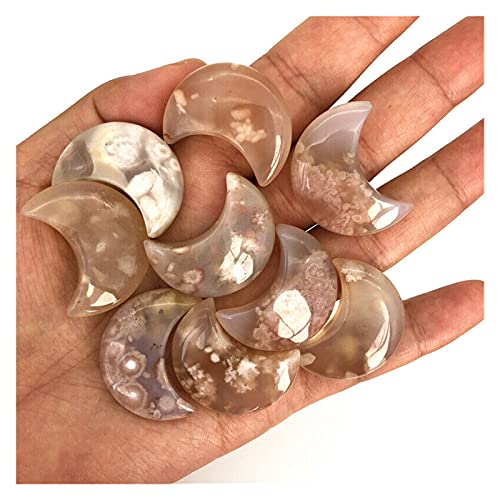 Flocon de neige naturel fleur de cerisier agate de collection - 2