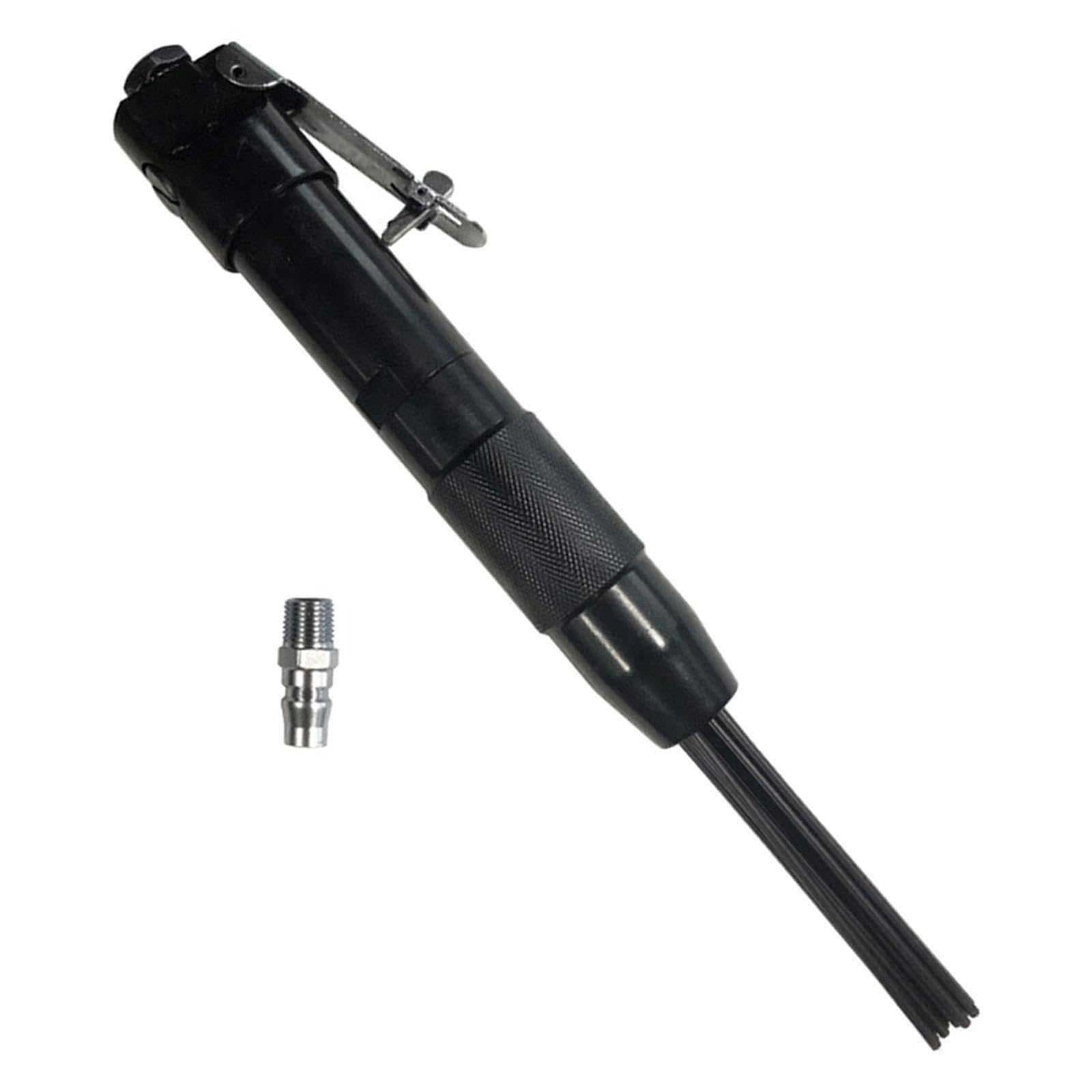 Removedor de óxido neumático de agujas rentable, 12 piezas, 4000 rpm, 90 psi, herramienta esencial para soldadores y aficionados al bricolaje, 12 piezas removedor óxido neumático agujas