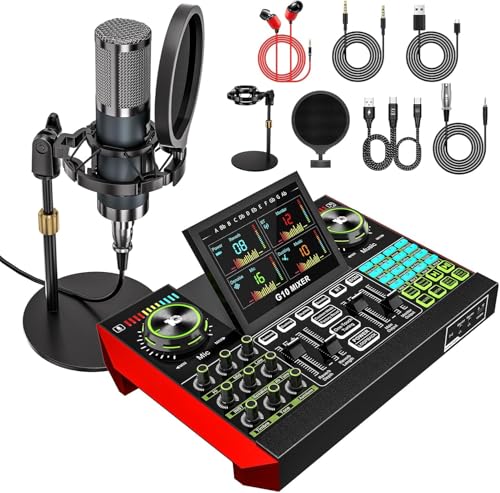 Image of G1 Streaming Mixer with USB Audio Interface Voice Changer, All-in-One Podcast, Live Streaming, Gaming Audio Mixer with Soundboard, 4 Customizable Soundpads, Reverb Auto Tune for PC /Mobile