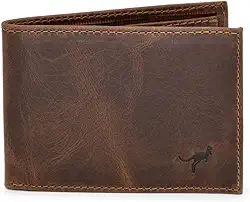 Carteira Masculina Slim Pequena Luxo Couro Legítimo Natural (Marrom)