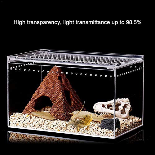 Seasaleshop Insectenterrarium transportbox | acryl voederbox | terrarium box voor insecten vogelspinnen amfibieën rupsen… - Afbeelding 5