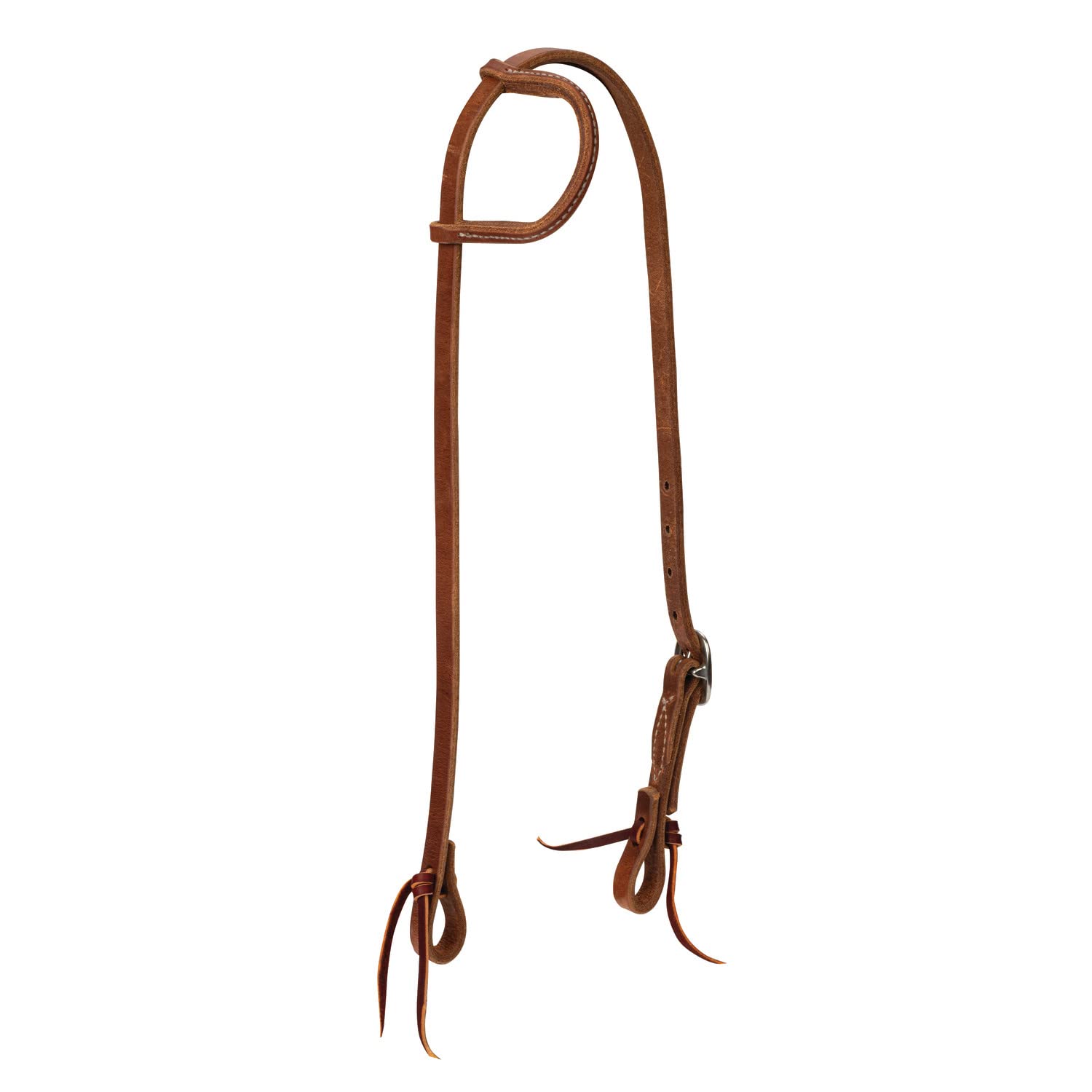 Tête en Cuir Weaver Leather Protk 5/8 pour cheval Average Horse de style roux