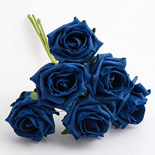 Italian Options Colourfast Artificial Foam Rose Flowers Wedding Bouquet, 5cm, Hot Pink