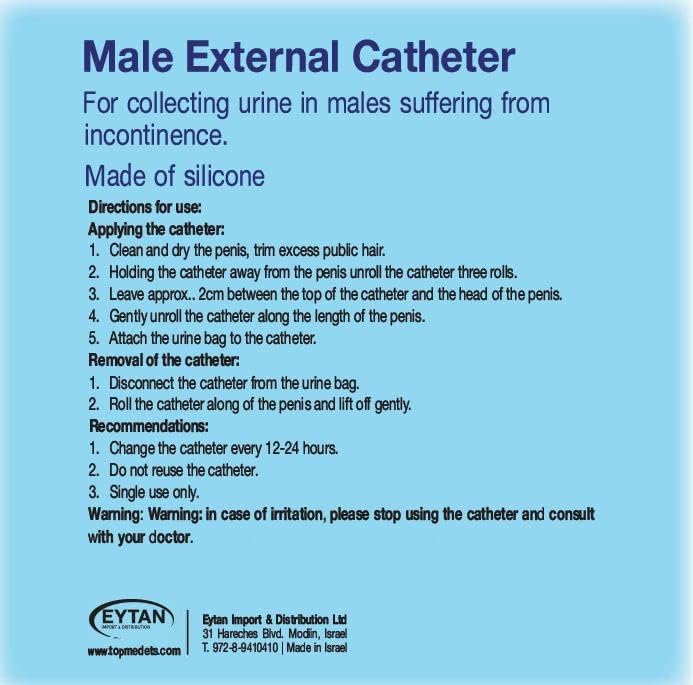 Miniatura 4 de Kit completo urinario 5 días 5 catéteres de condón externos auto-marino + bolsa para piernas de 25.4 fl oz + correas con un tubo de 5.9 pulgadas 5.9
