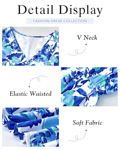 BTFBM Women Fall Dresses 2025 Casual Long Sleeve V Neck Maxi Dresses Floral Boho Long Dress Wedding Guest Dress