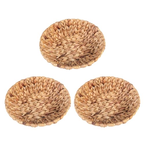 Cesta natural tejida a mano en jacinto de agua premium para dormitorios 2