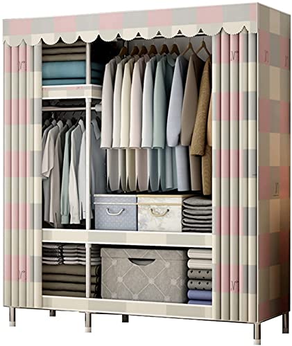 Garde-robe portative en tissu stable pour placard de chambre encombré