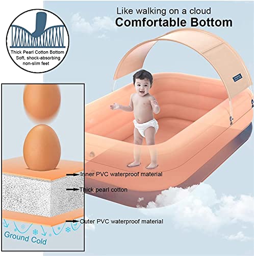 Pools for Gärten Swimmingpools for Gärten drahtlose einschlüssel aufblasbare pool groß mit markise erwachsene kinder… – Bild 4