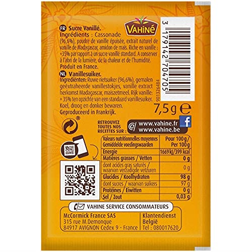 VAHINÉ - Sucre De Madagascar 37G - le Lot De 4