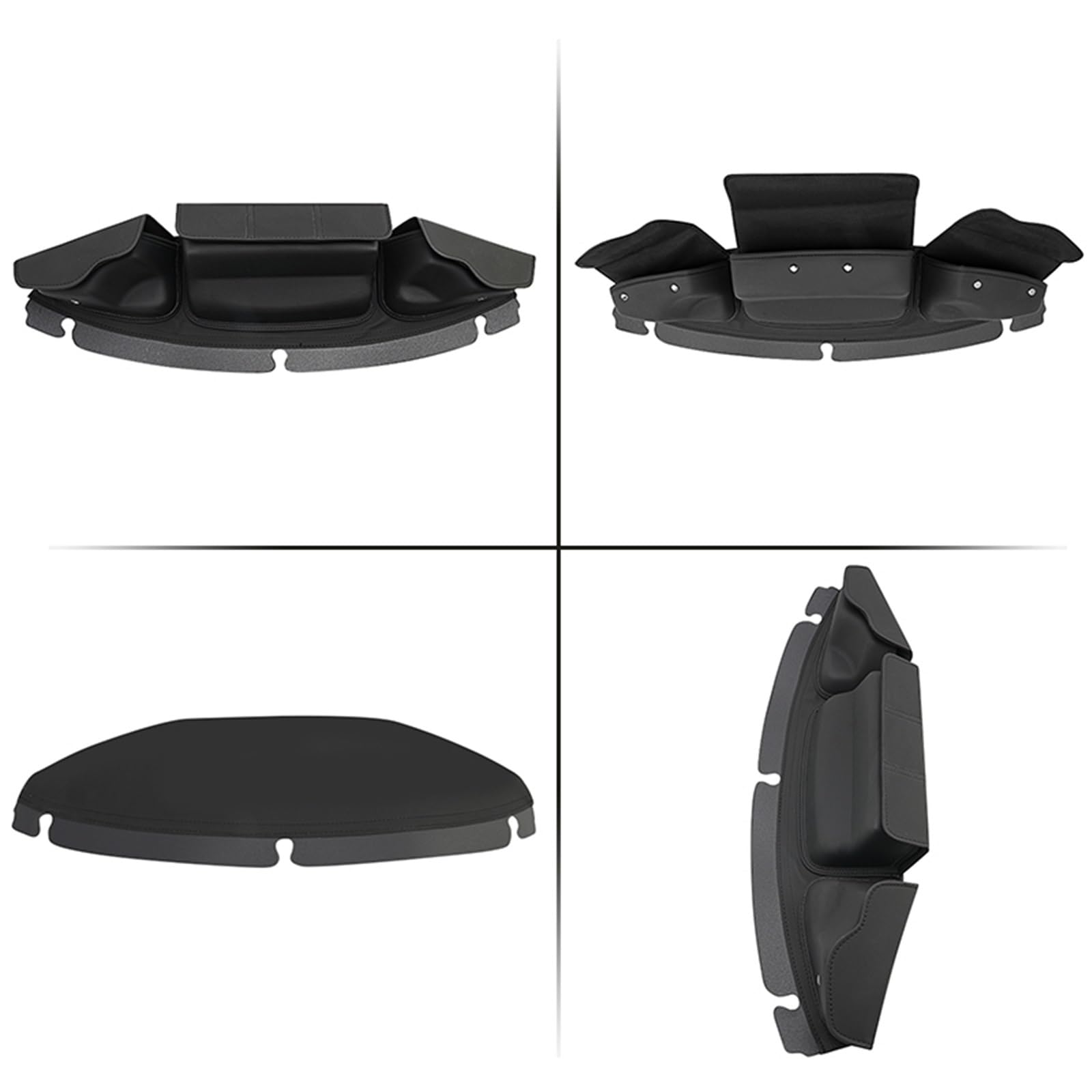 Borsa A Marsupio Con 3 Tasche Per Parabrezza Batwing Per Electra Glide Police FLHTP 2014 2015 2016 2017 2018 2019 2020 2021 2022